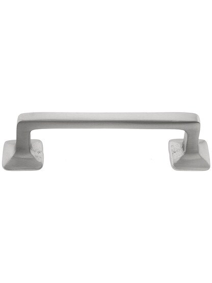 Mission Style Drawer Pull - 3 inch Center to Center in Satin Nickel.